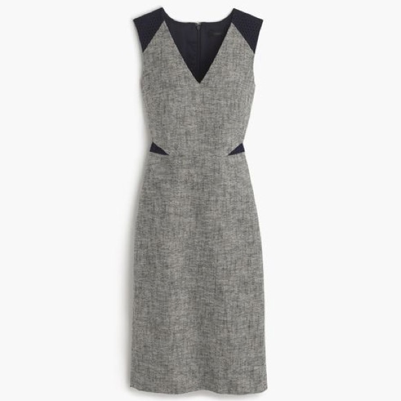 J. Crew Dresses & Skirts - J. Crew Sleeveless Tweed and Eyelet Dress